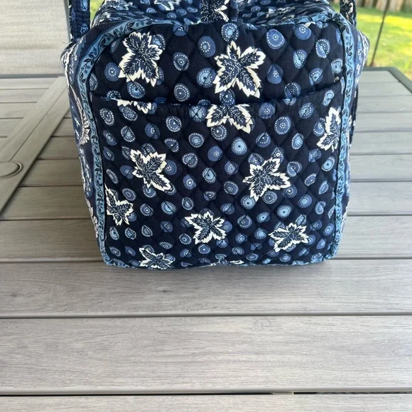 Vintage VERA BRADLEY Blue Coin Y2K Medium Duffle - Picture 4 of 15